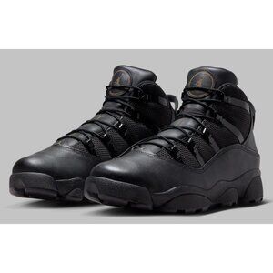 Nike Air Jordan 6 Rings Shoes 'Winterized Black' FV3826-001 Men's Size 8.5 New
